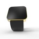 Cool Watch Saat - Gold Shiny Dokunmatik Kasa - Siyah Kayış Unisex, Saat, Tasarım Saat, Farklı Saat