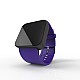 Cool Watch Saat - Siyah Mat Dokunmatik Kasa - Mor Kayış Unisex, Saat, Tasarım Saat, Farklı Saat