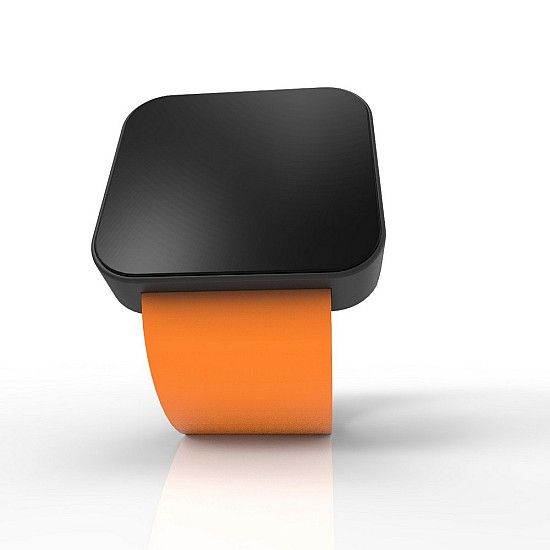 Cool Watch Saat - Siyah Mat Dokunmatik Kasa - Turuncu Kayış Unisex, Saat, Tasarım Saat, Farklı Saat