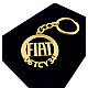 Kişiye Özel - Metal Fiat - Gold Plaka Anahtarlık Gerçek Altın Kaplama, Saat, Tasarım Saat, Farklı Saat