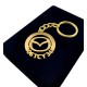 Kişiye Özel - Metal Mazda - Gold Plaka Anahtarlık Gerçek Altın Kaplama, Saat, Tasarım Saat, Farklı Saat