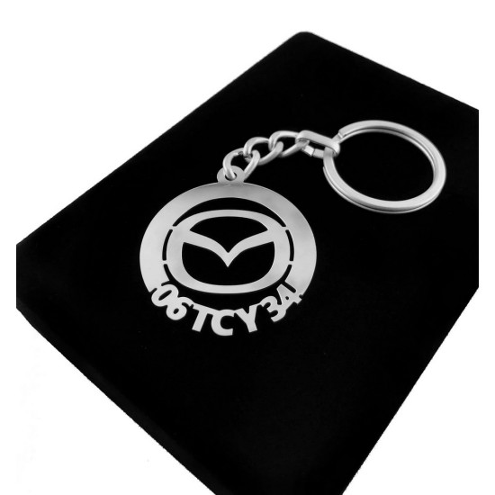 Kişiye Özel - Metal Mazda - Gümüş Anahtarlık Gerçek Gümüş Kaplama, Saat, Tasarım Saat, Farklı Saat