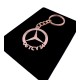 Kişiye Özel - Metal Mercedes Benz - Rose Plaka Anahtarlık Gerçek Altın Kaplama, Saat, Tasarım Saat, Farklı Saat