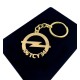 Kişiye Özel - Metal Opel - Gold Plaka Anahtarlık Gerçek Altın Kaplama, Saat, Tasarım Saat, Farklı Saat