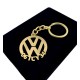 Kişiye Özel - Metal Volkwagen - Gold Plaka Anahtarlık Gerçek Altın Kaplama, Saat, Tasarım Saat, Farklı Saat