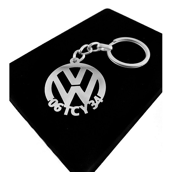 Kişiye Özel - Metal Volkwagen - Gümüş Anahtarlık Gerçek Gümüş Kaplama, Saat, Tasarım Saat, Farklı Saat