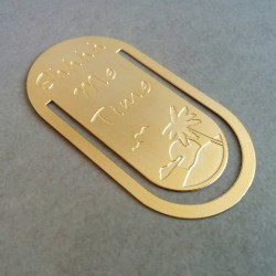 Kişiye Özel - Metal Elips Kitap Ayracı