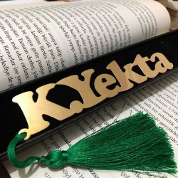 Kişiye Özel - Metal İsimli Kitap Ayracı