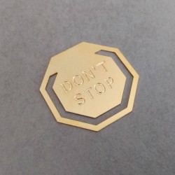 Kişiye Özel - Metal Yedigen Kitap Ayracı