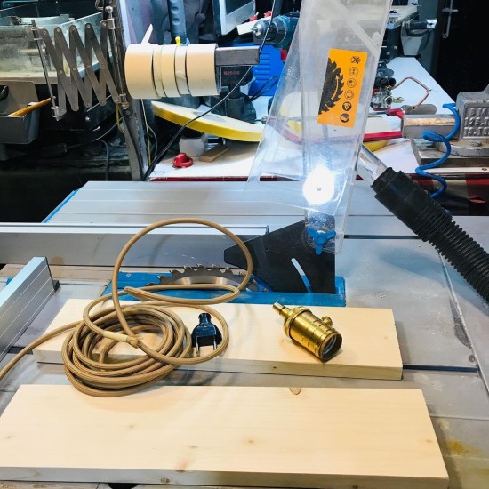 Ahşap Masaüstü Lambader