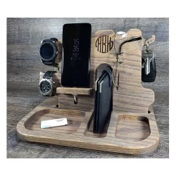 Kişiye Özel - Ahşap Aksesuar ve Cep Telefonu Standı Smoont Seri
