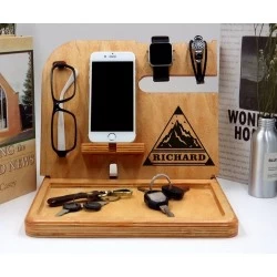 Kişiye Özel - Ahşap Station Tasarım Cep Telefonu Tv Kasası