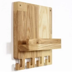 Kişiye Özel - Ahşap Kapı Yanı Anahtarlık Hook Tasarım