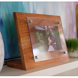 Kişiye Özel - Ahşap Masaüstü Çerceve Plastik Tasarımlı