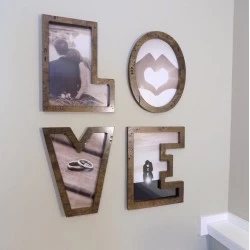 Kişiye Özel - Ahşap İsimli Her Harf Bir Çerçeve