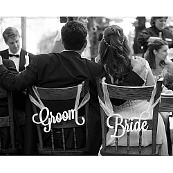 Kişiye Özel - Ahşap Özel Gün Sandalye Arkası İsimlik Düğün Nişan Nikah Doğum Günü