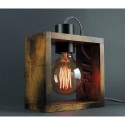 Kişiye Özel - Ahşap Tasarım Desk Masaüstü Lamba