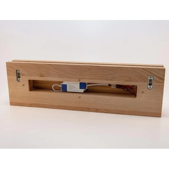 Kişiye Özel - Ahşap Duvar Üstü Led Modern Lamba, Saat, Tasarım Saat, Farklı Saat