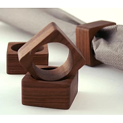 Kişiye Özel - Ahşap Peçete Süsü Kare