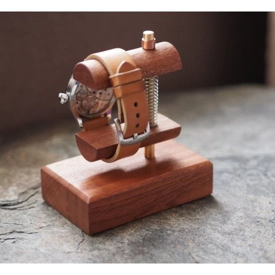 Kişiye Özel - Ahşap Tasarım Tekli Saat Standı, Saat, Tasarım Saat, Farklı Saat