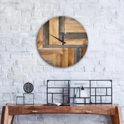 Kişiye Özel - Ahşap Saat Tasarım Yama