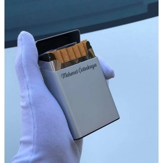 Kişiye Özel - Metal Box ve Soft Serisi Sigara Tabakası, Saat, Tasarım Saat, Farklı Saat