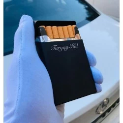 Kişiye Özel - Metal Kısa Slim Serisi Sigara Tabakası