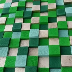 Kişiye Özel - Ahşap Haki Yeşili Rengi Tablo