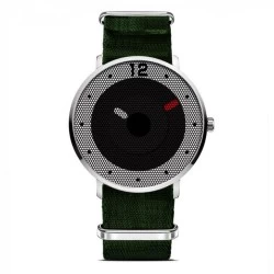 Cool Watch Saat - Silver Kasa - Haki Yeşil Kordon Cool Unisex