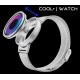 Cool Watch Saat - Silver Kasa - Silver Kordon CooL Galaxy Mix Mavi Pembe Ekran Unisex, Saat, Tasarım Saat, Farklı Saat