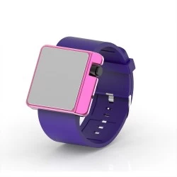 Cool Watch Saat - Pembe Edition - Mor Kayış Unisex