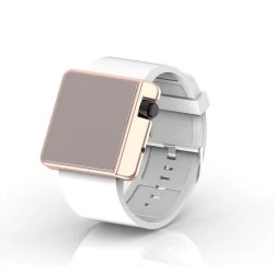 Cool Watch Saat - Rose Edition - Beyaz Kayış Unisex