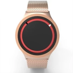 Cool Watch Saat - Rose Mat Kasa Kırmızı Halka - Rose Kordon CooL Plus Unisex