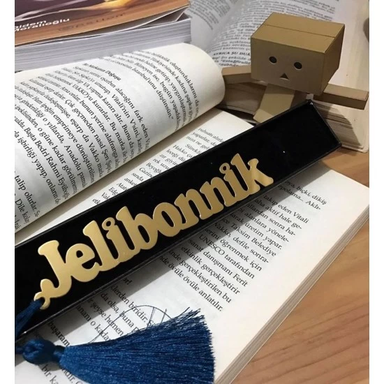 Kişiye Özel - Metal İsimli Kitap Ayracı, Saat, Tasarım Saat, Farklı Saat