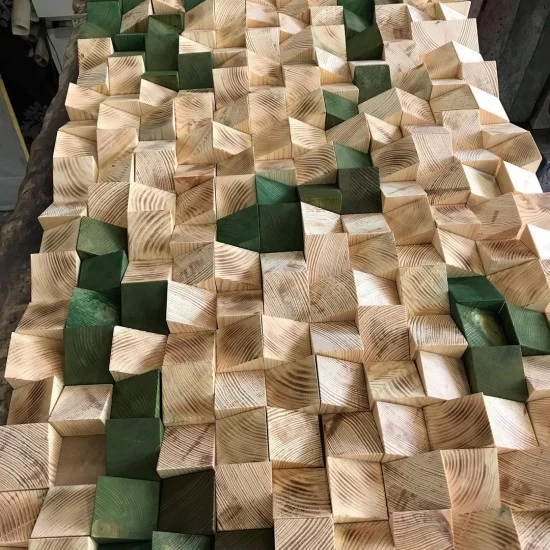 3D Ahşap Tablo Boyama